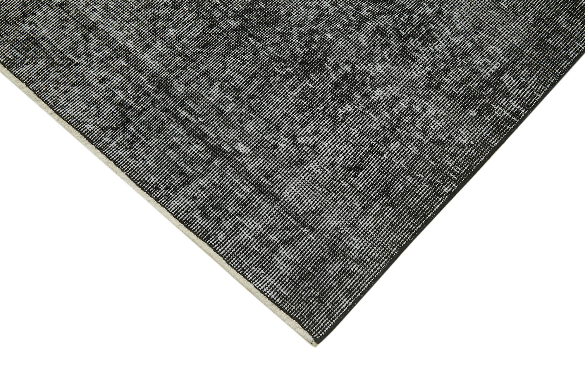 5 x 9 Black Overdyed Rug - 5958