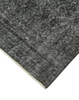 5 x 9 Black Overdyed Rug - 5958