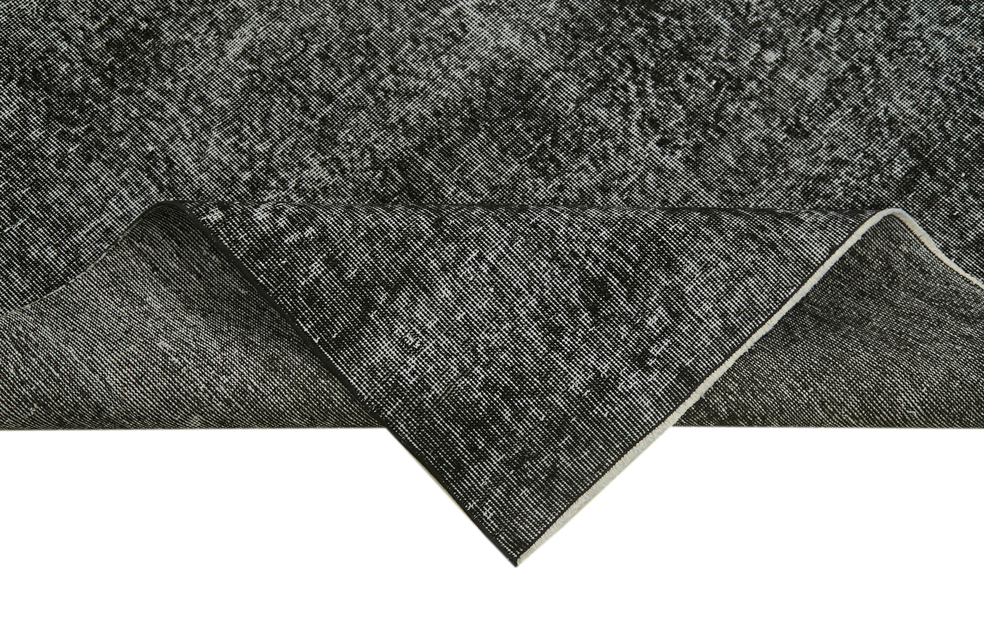 5 x 9 Black Overdyed Rug - 5958