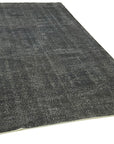 6 x 9 Black Overdyed Rug - 5959