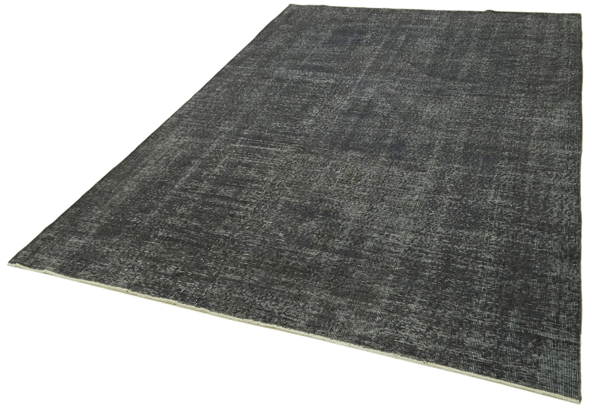 6 x 9 Black Overdyed Rug - 5959