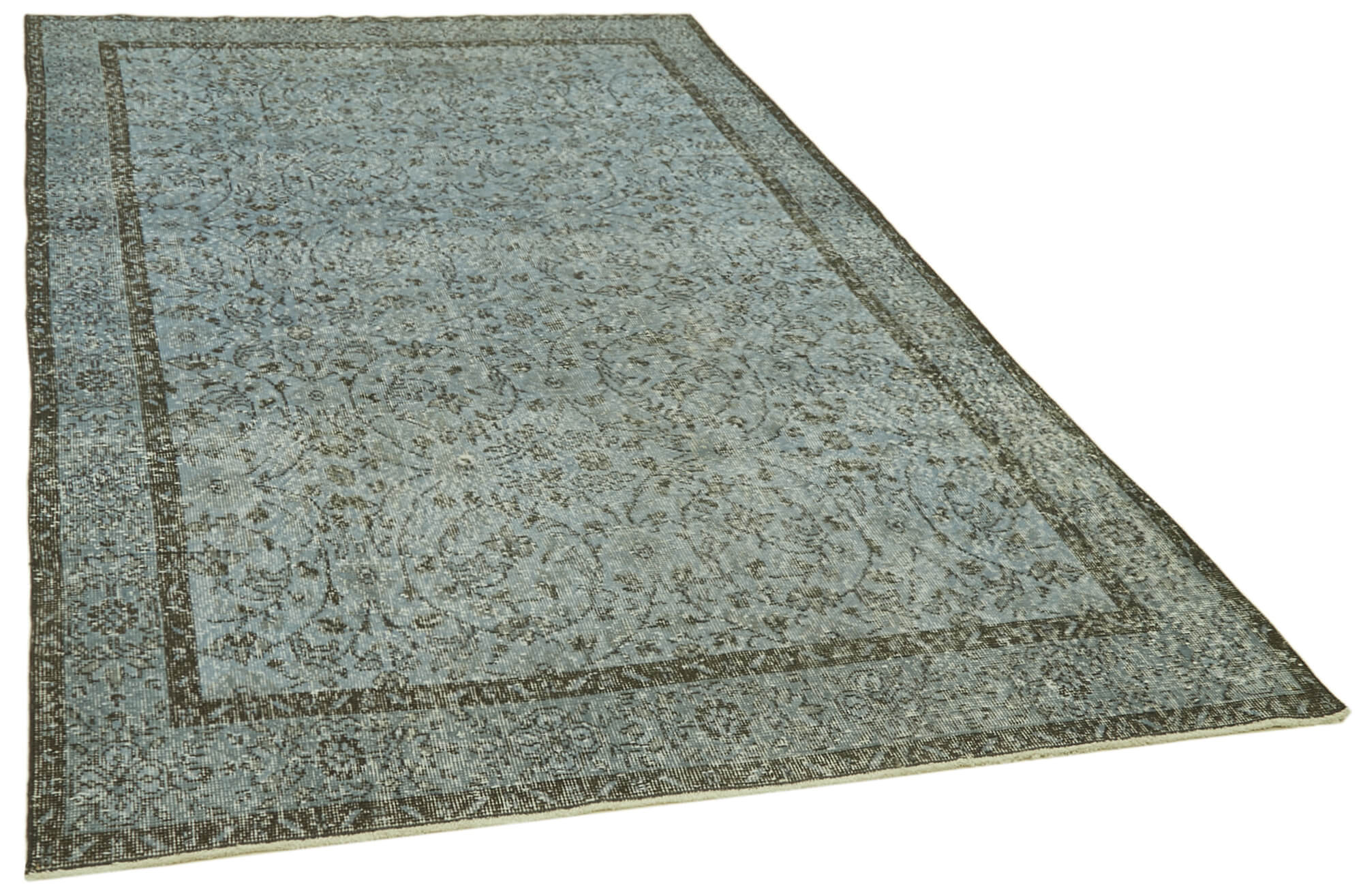 6 x 10 Blue Overdyed Rug - 5960