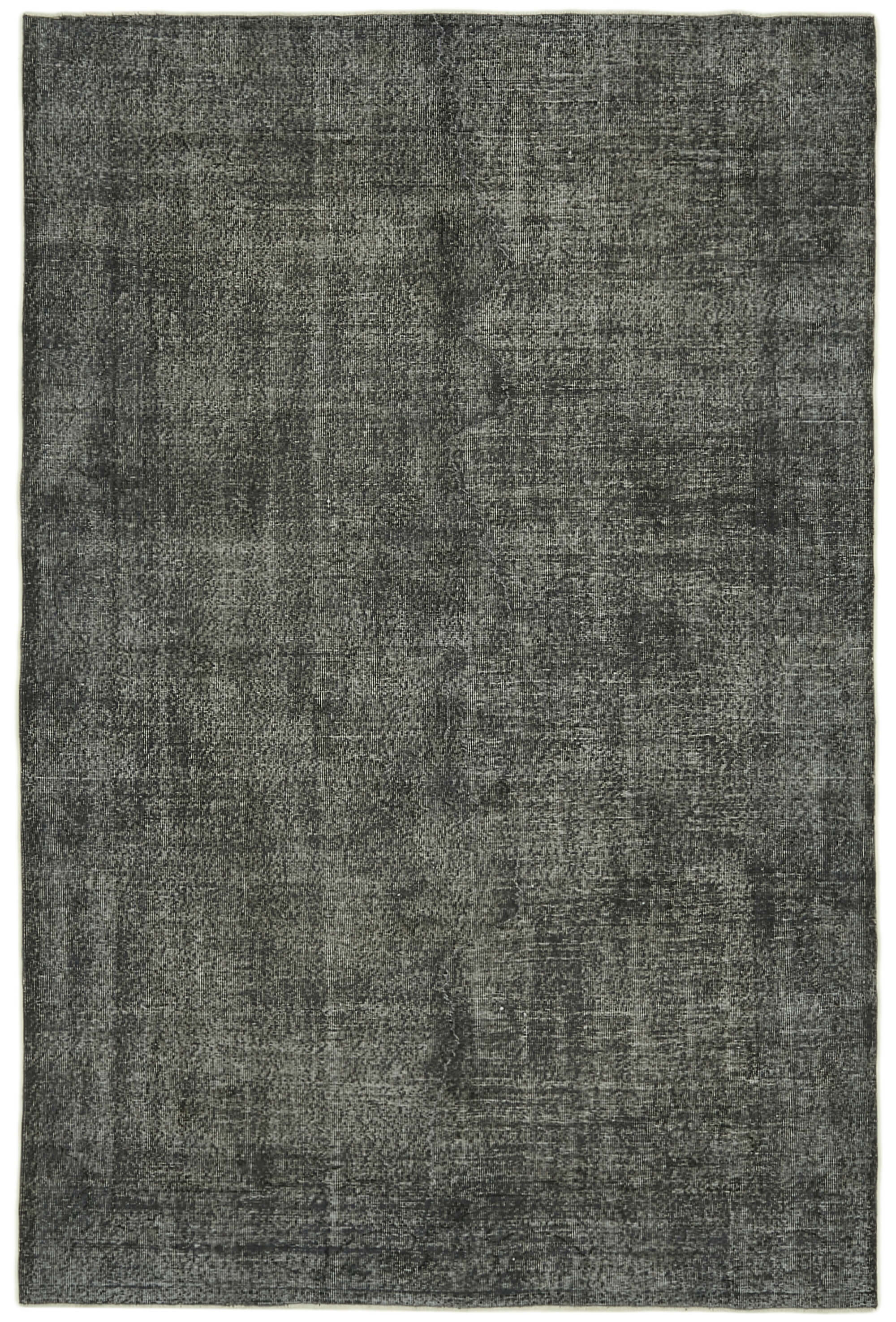 7 x 10 Black Overdyed Rug - 5962