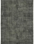 7 x 10 Black Overdyed Rug - 5962