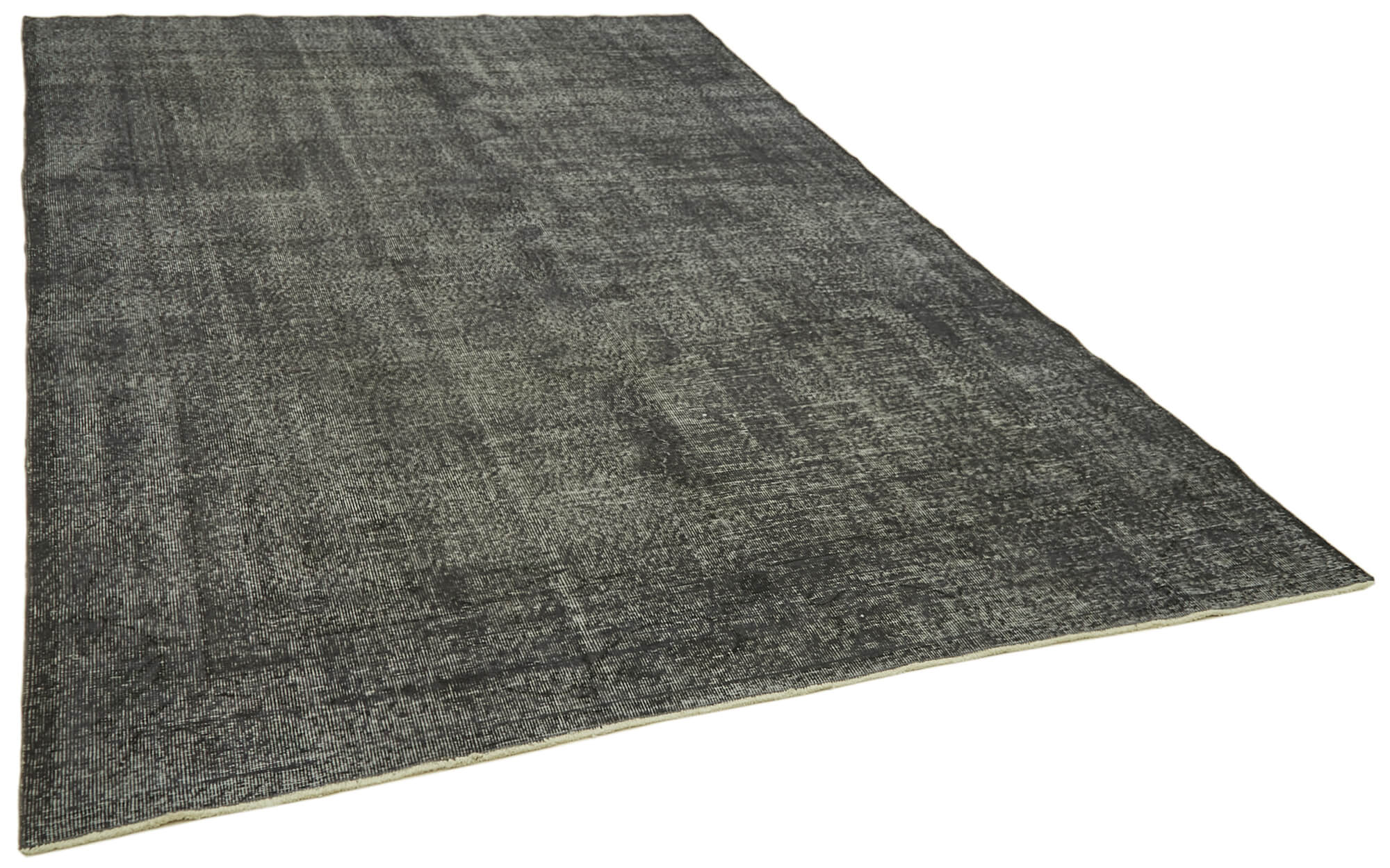 7 x 10 Black Overdyed Rug - 5962