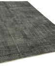 7 x 10 Black Overdyed Rug - 5962