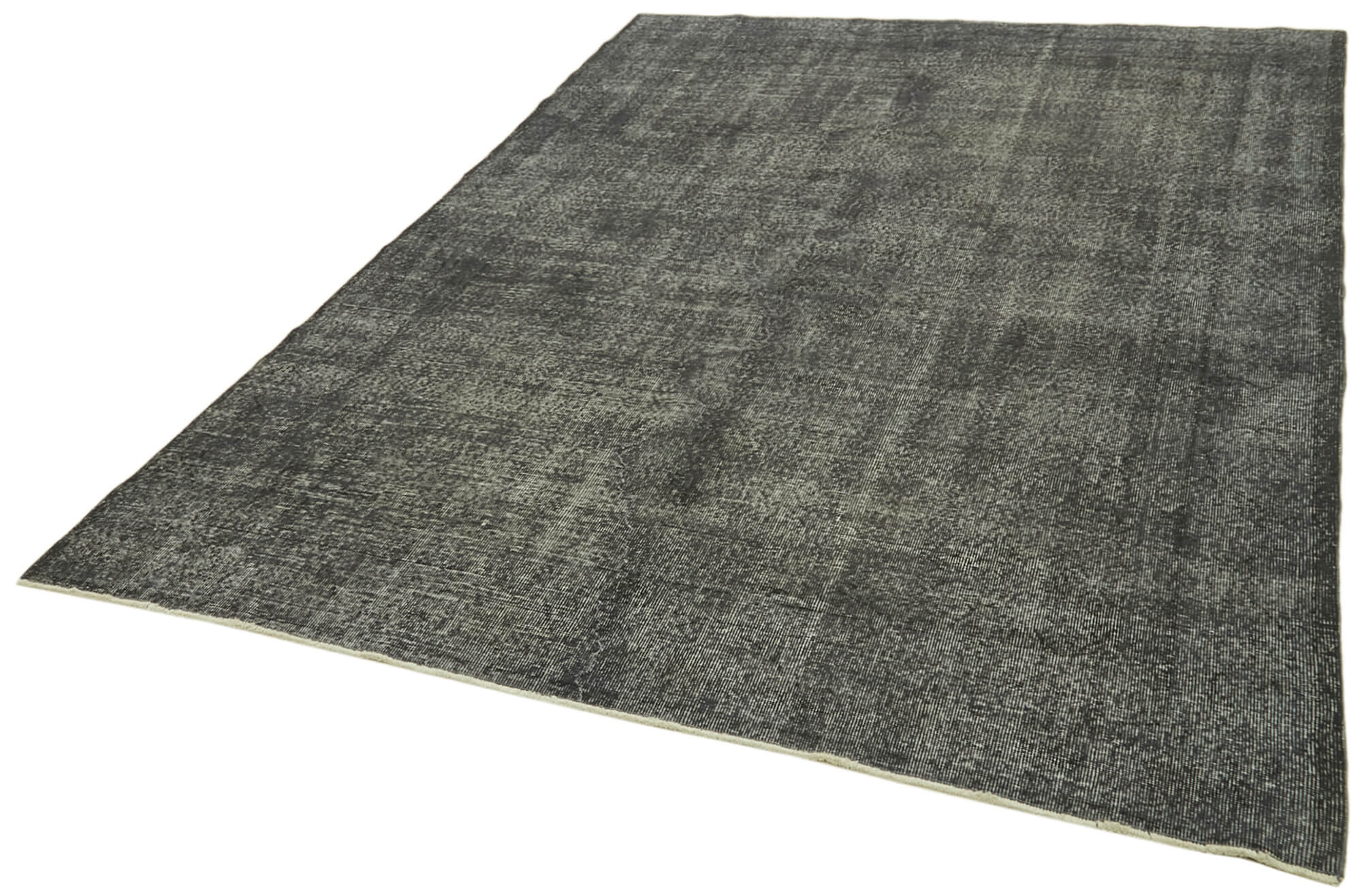 7 x 10 Black Overdyed Rug - 5962