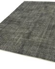 7 x 10 Black Overdyed Rug - 5962