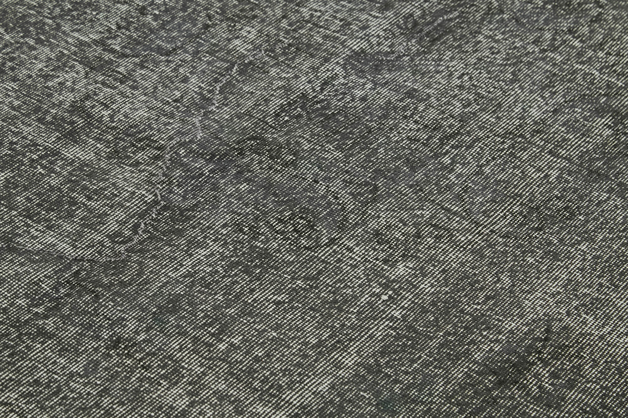 7 x 10 Black Overdyed Rug - 5962