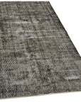 4 x 7 Black Overdyed Rug - 5963