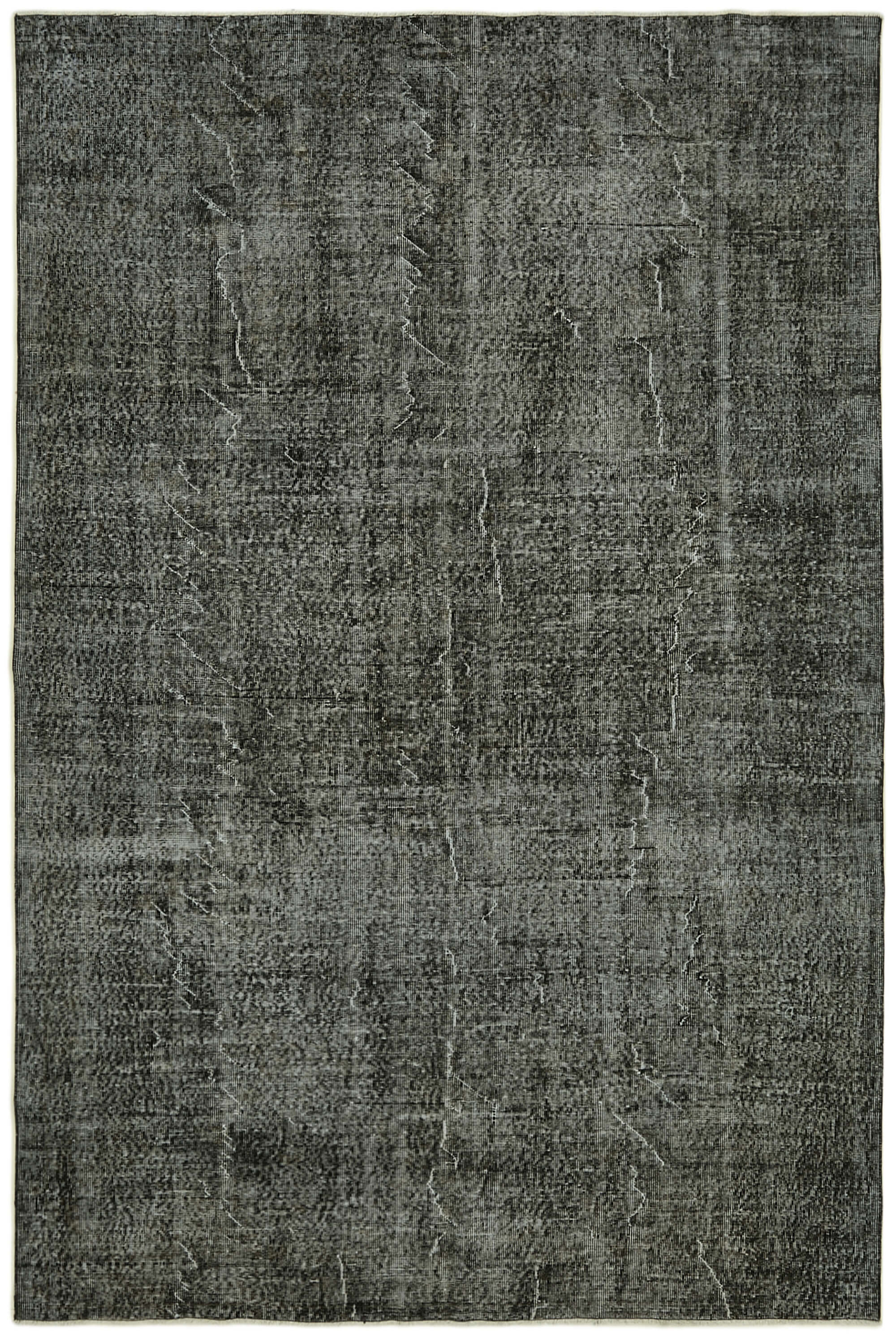 7 x 10 Black Overdyed Rug - 5964