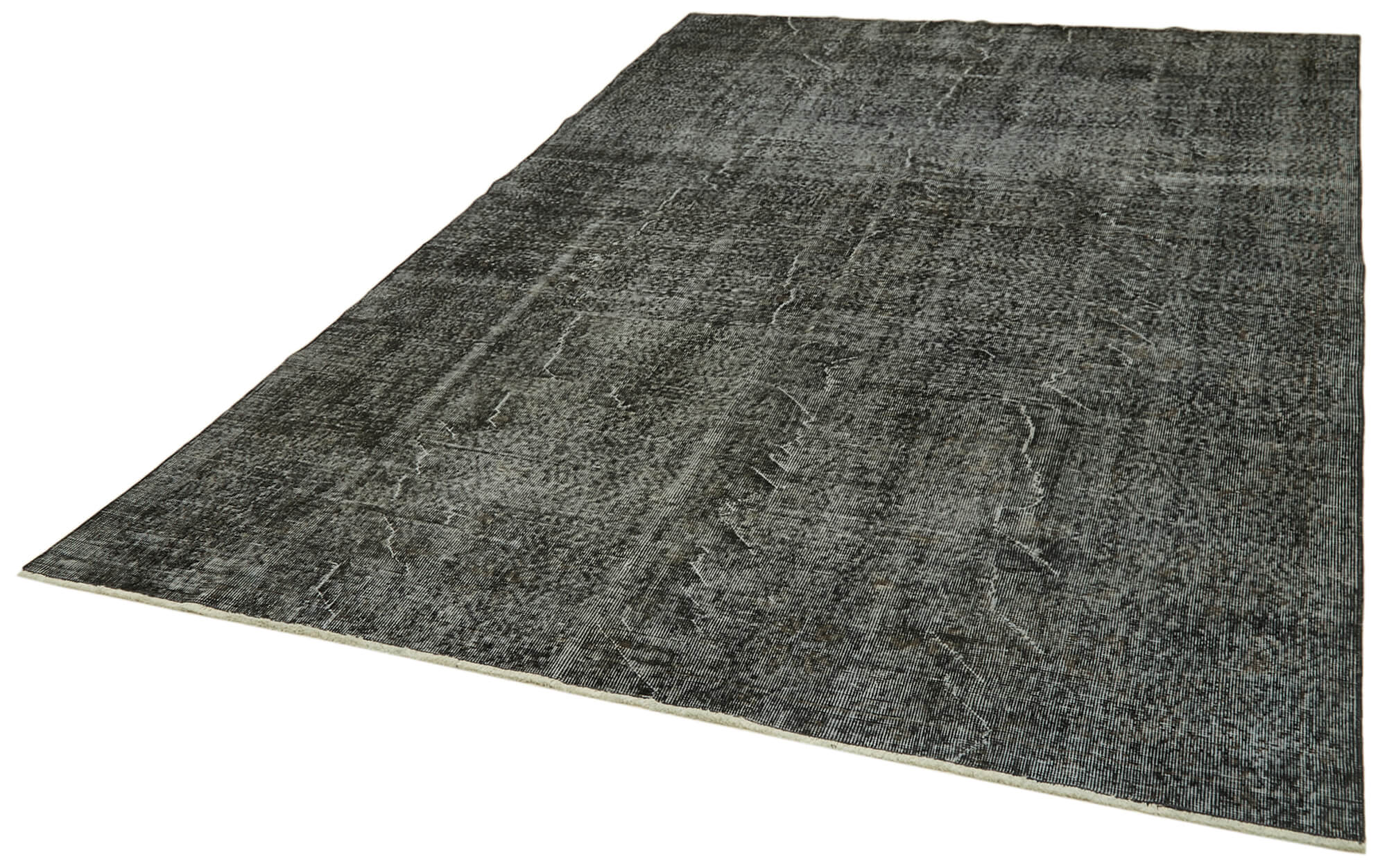 7 x 10 Black Overdyed Rug - 5964