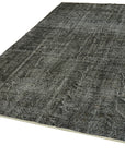 7 x 10 Black Overdyed Rug - 5964