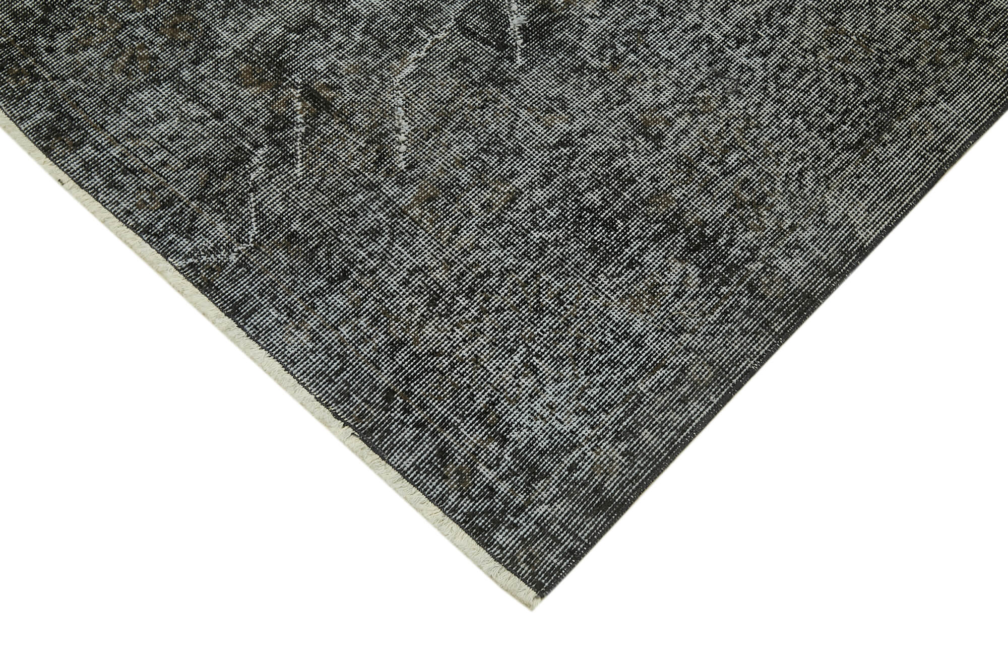 7 x 10 Black Overdyed Rug - 5964