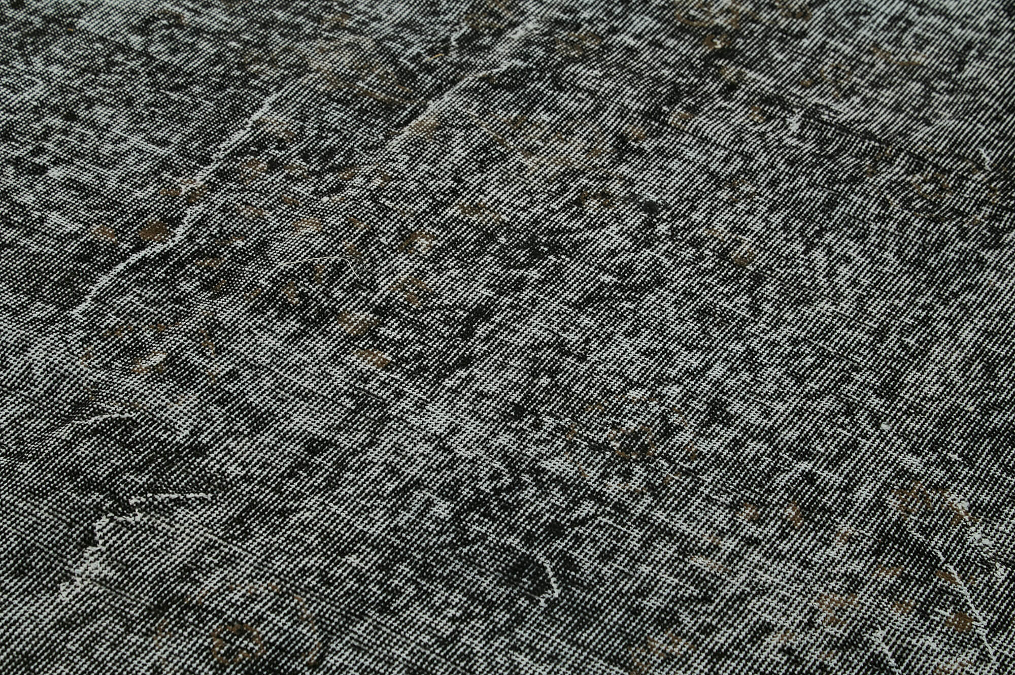 7 x 10 Black Overdyed Rug - 5964