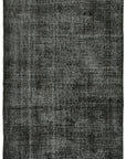 5 x 9 Black Overdyed Rug - 5968