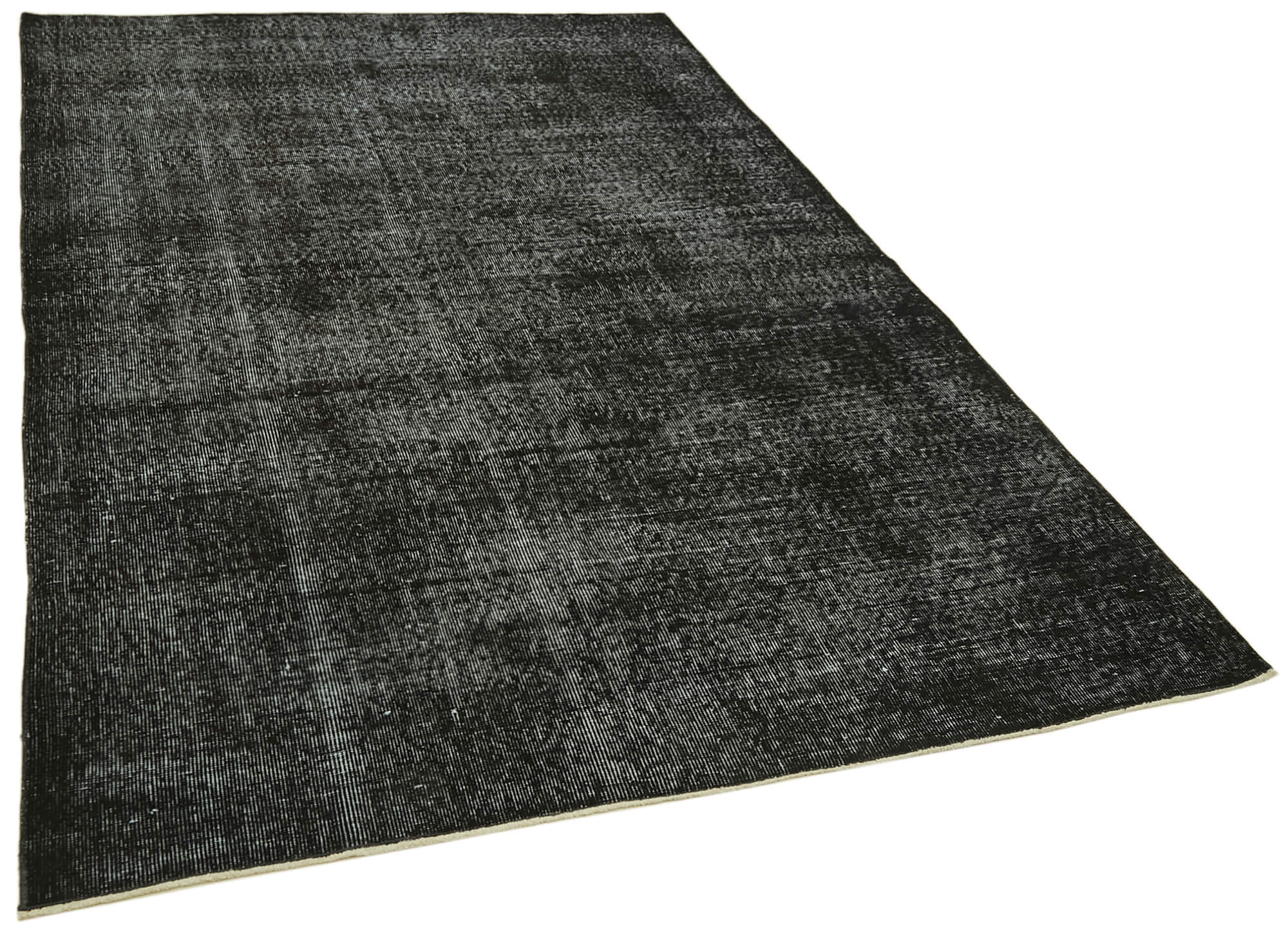 5 x 9 Black Overdyed Rug - 5968