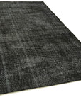 5 x 9 Black Overdyed Rug - 5968