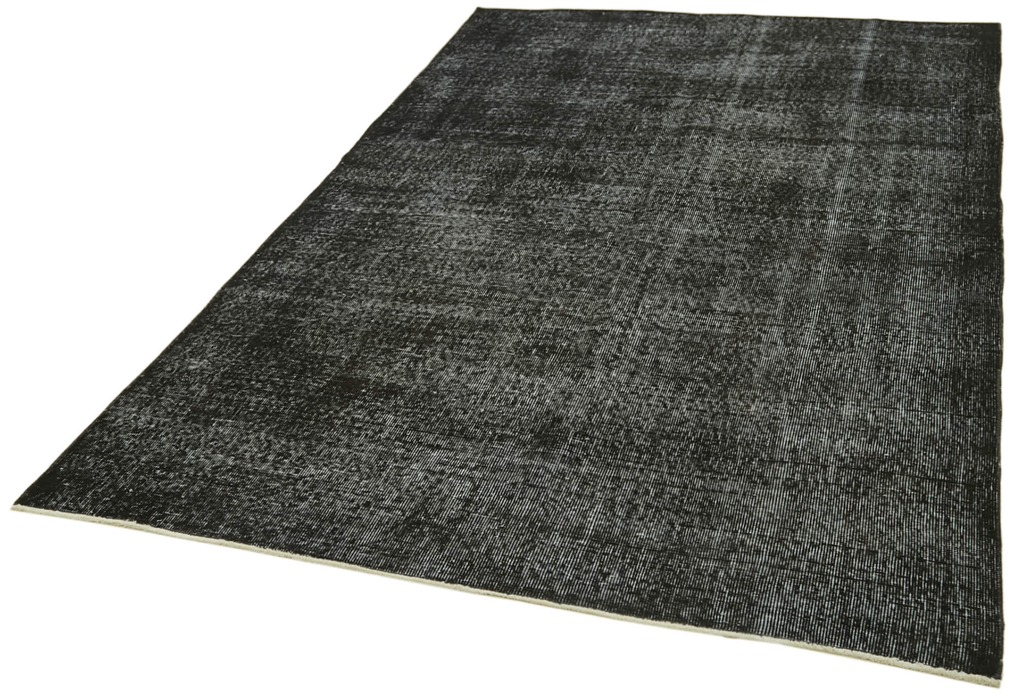 5 x 9 Black Overdyed Rug - 5968