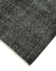 5 x 9 Black Overdyed Rug - 5968