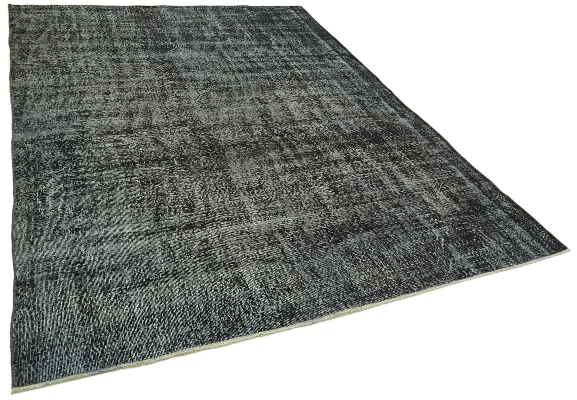 6 x 10 Black Overdyed Rug - 5969