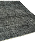 6 x 10 Black Overdyed Rug - 5969