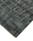 6 x 10 Black Overdyed Rug - 5969