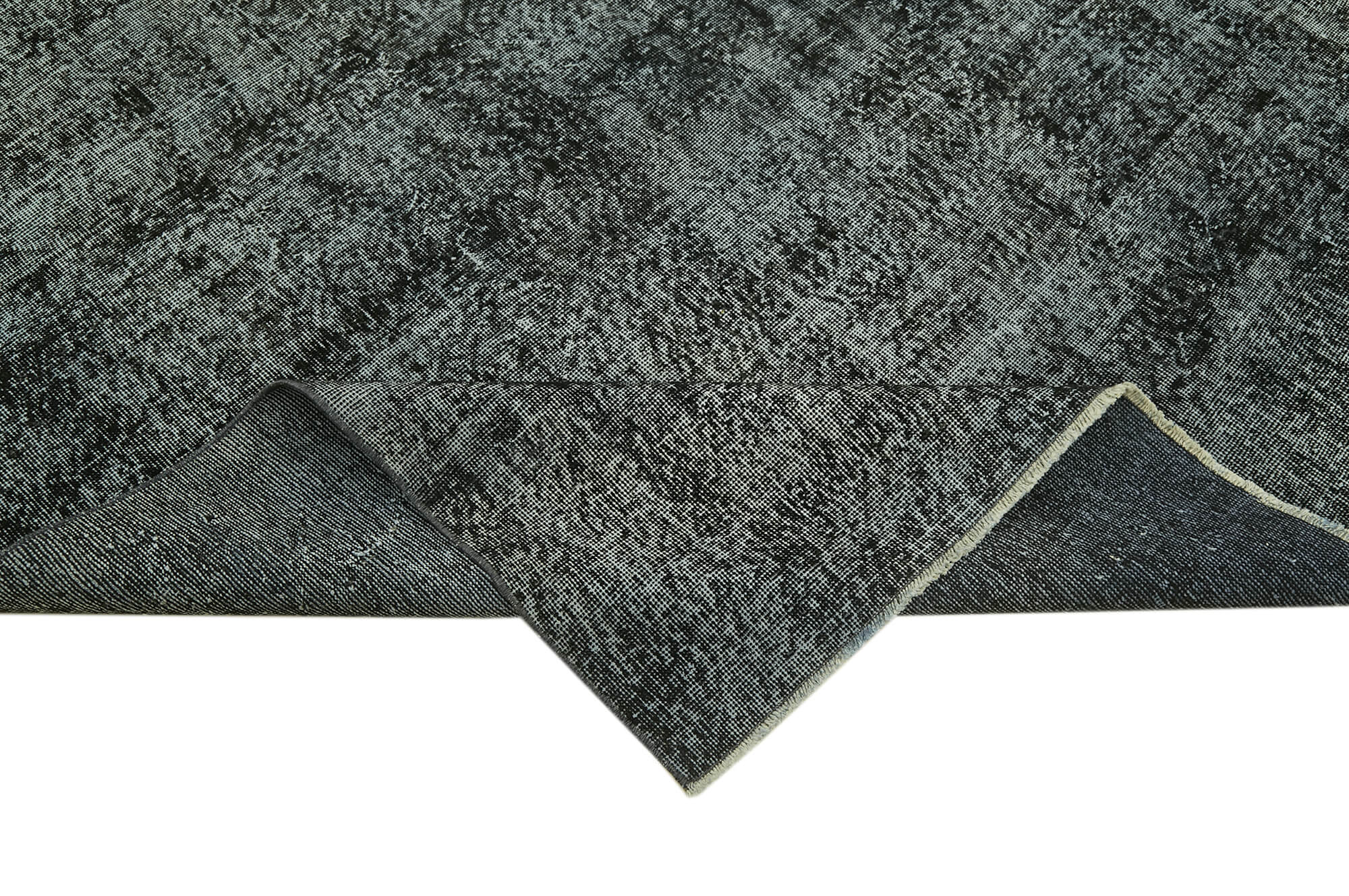 6 x 10 Black Overdyed Rug - 5969