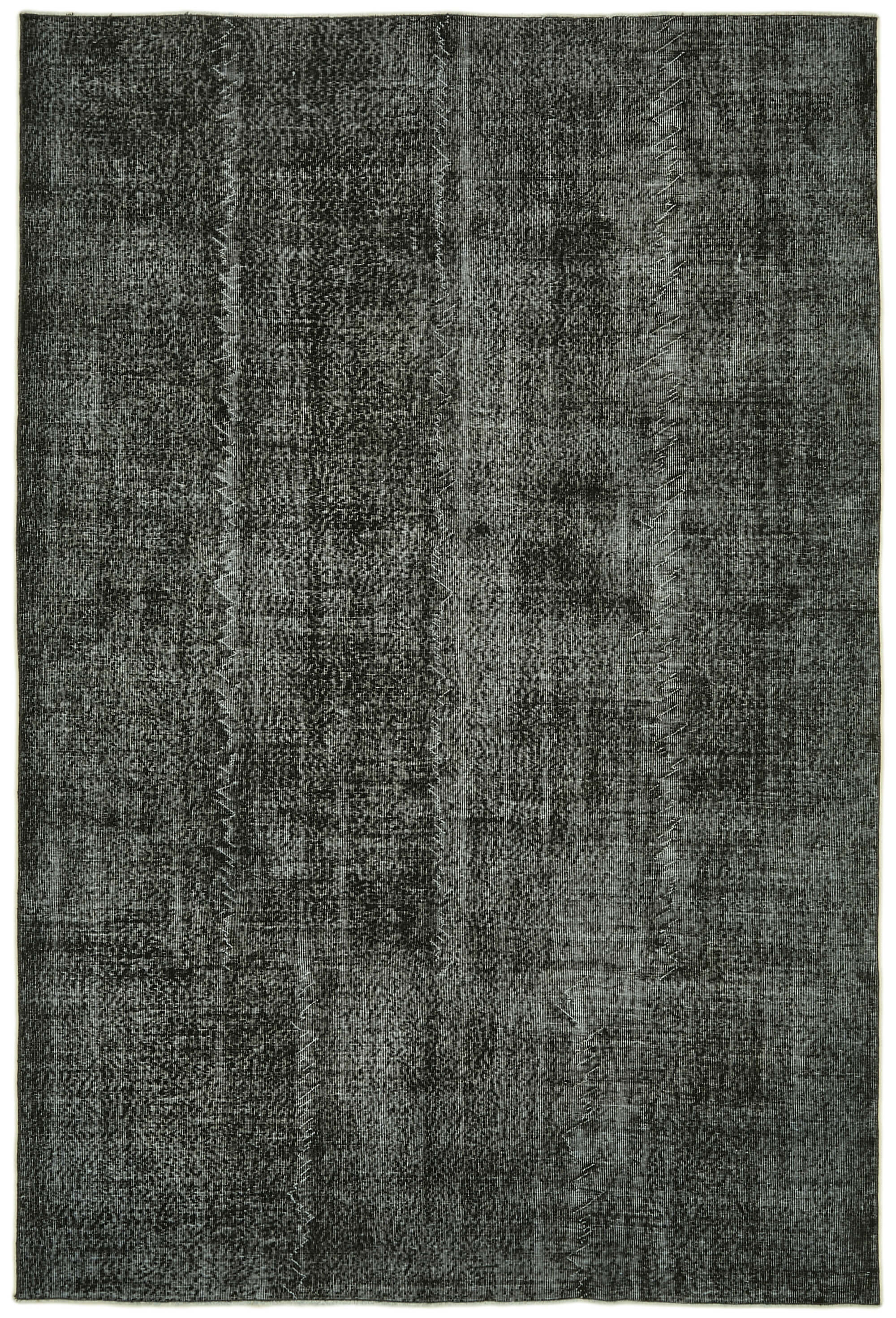 7 x 10 Black Overdyed Rug - 5971