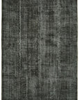 7 x 10 Black Overdyed Rug - 5971