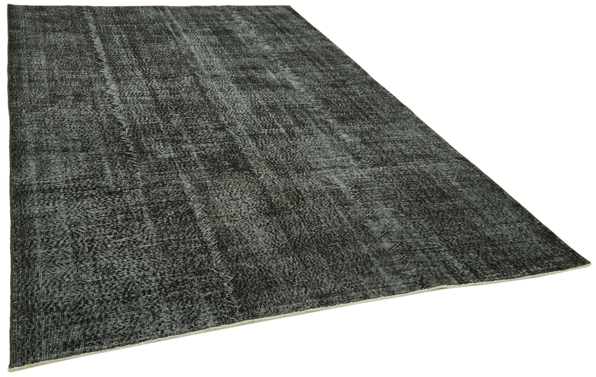 7 x 10 Black Overdyed Rug - 5971