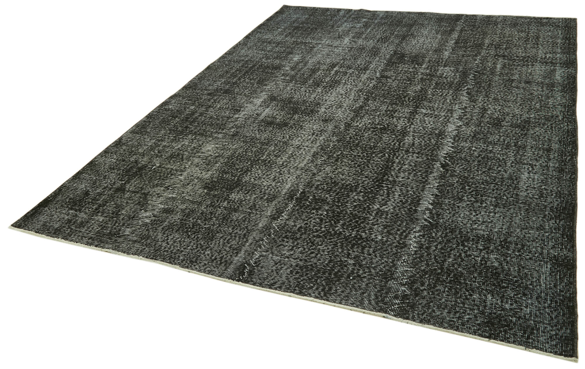 7 x 10 Black Overdyed Rug - 5971