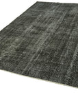 7 x 10 Black Overdyed Rug - 5971