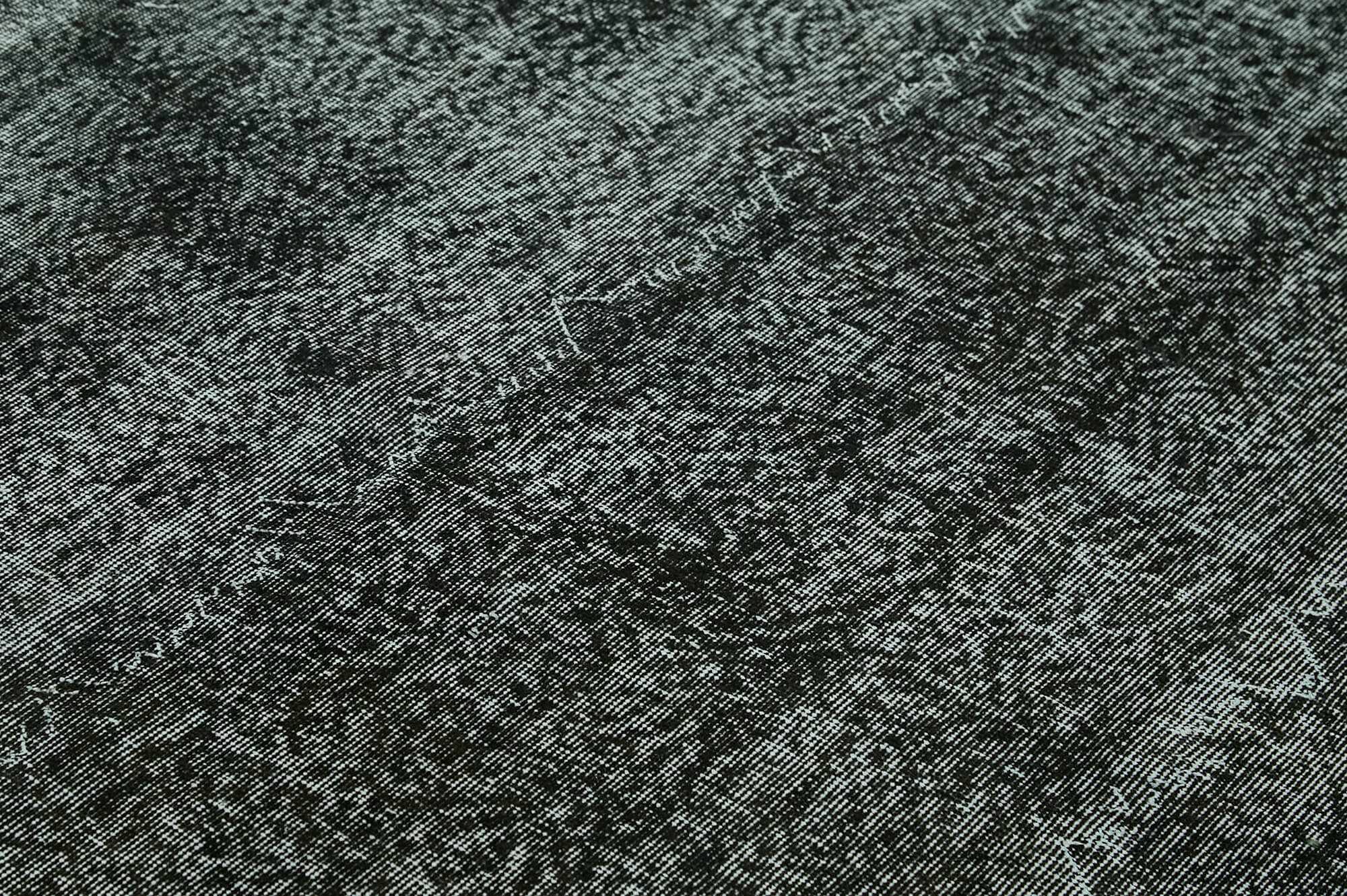 7 x 10 Black Overdyed Rug - 5971