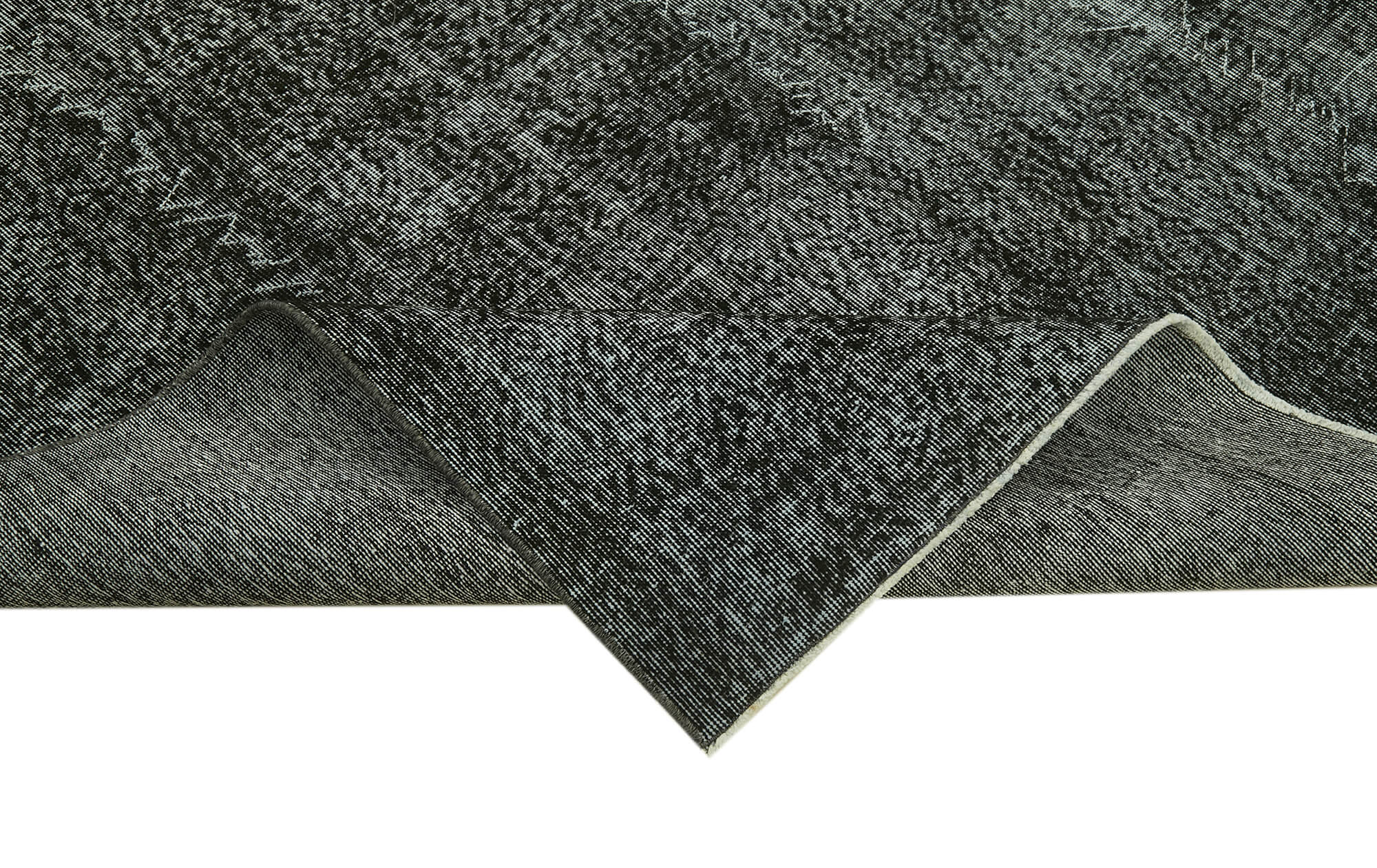 7 x 10 Black Overdyed Rug - 5971