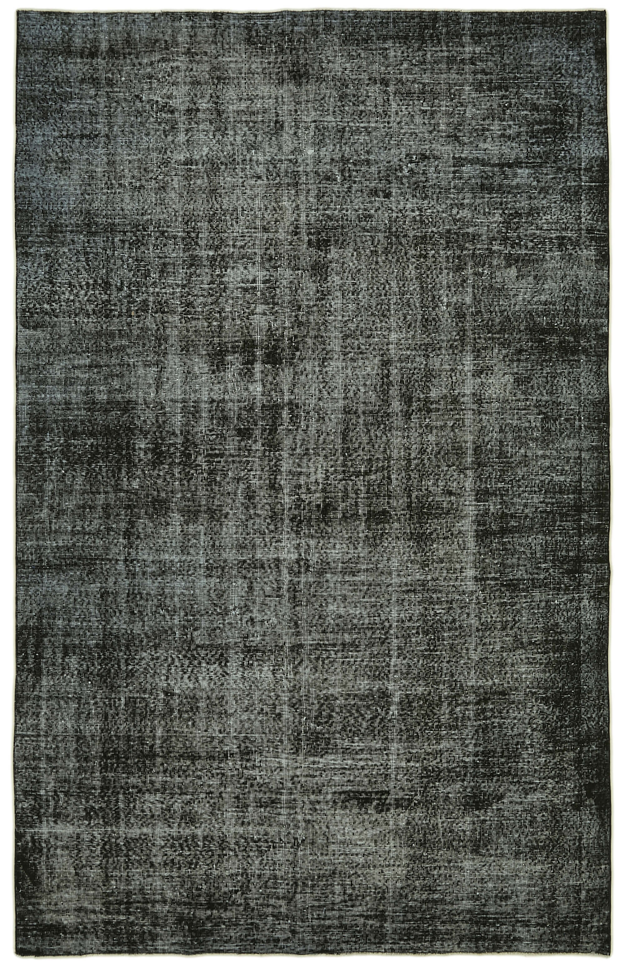 6 x 10 Black Overdyed Rug - 5972