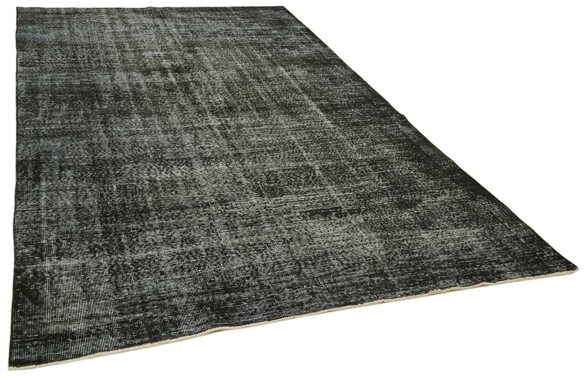 6 x 10 Black Overdyed Rug - 5972