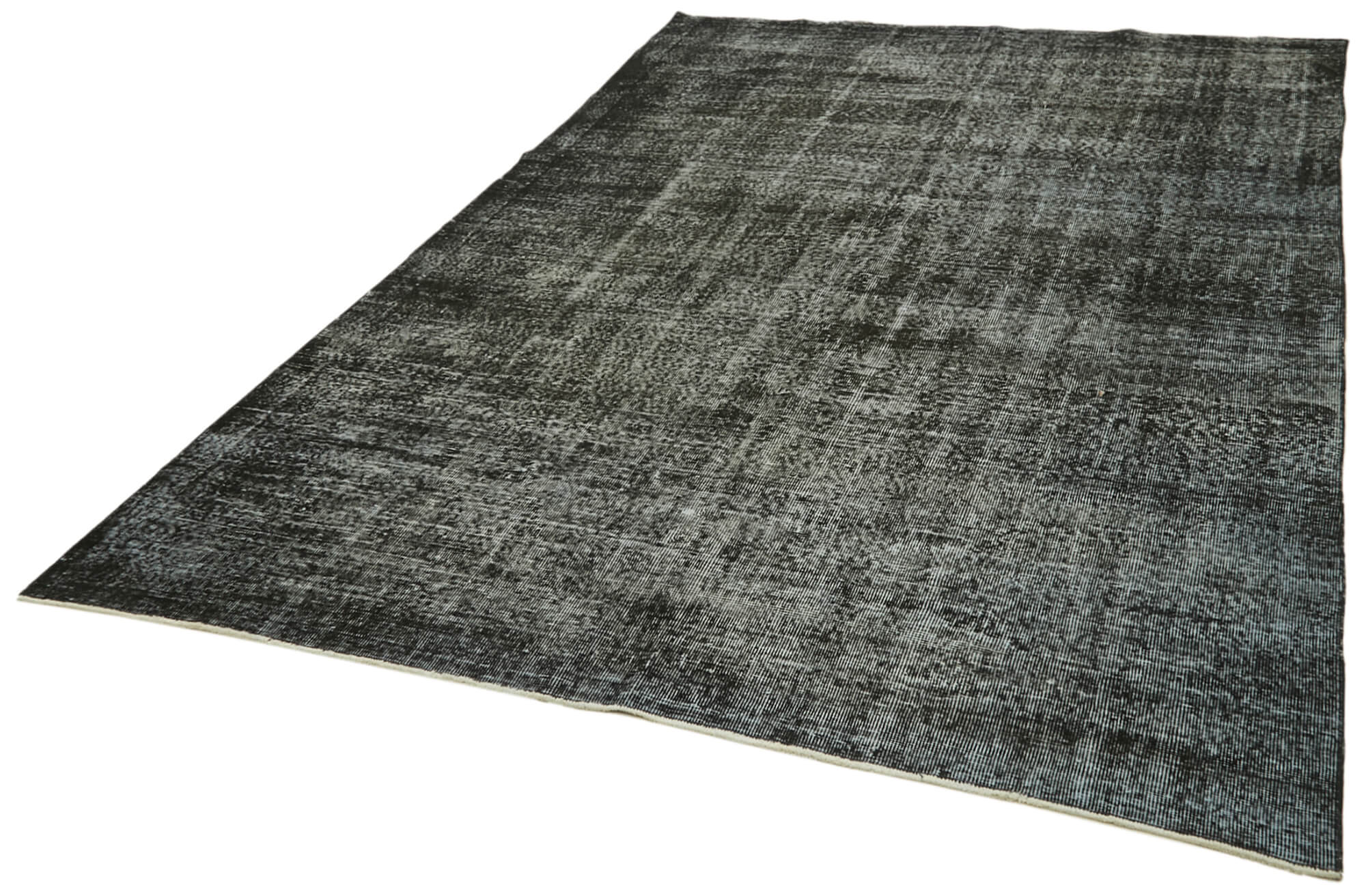 6 x 10 Black Overdyed Rug - 5972