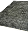 6 x 10 Black Overdyed Rug - 5972