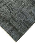 6 x 10 Black Overdyed Rug - 5972