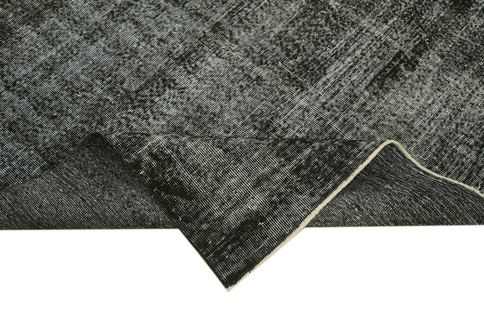 6 x 10 Black Overdyed Rug - 5972