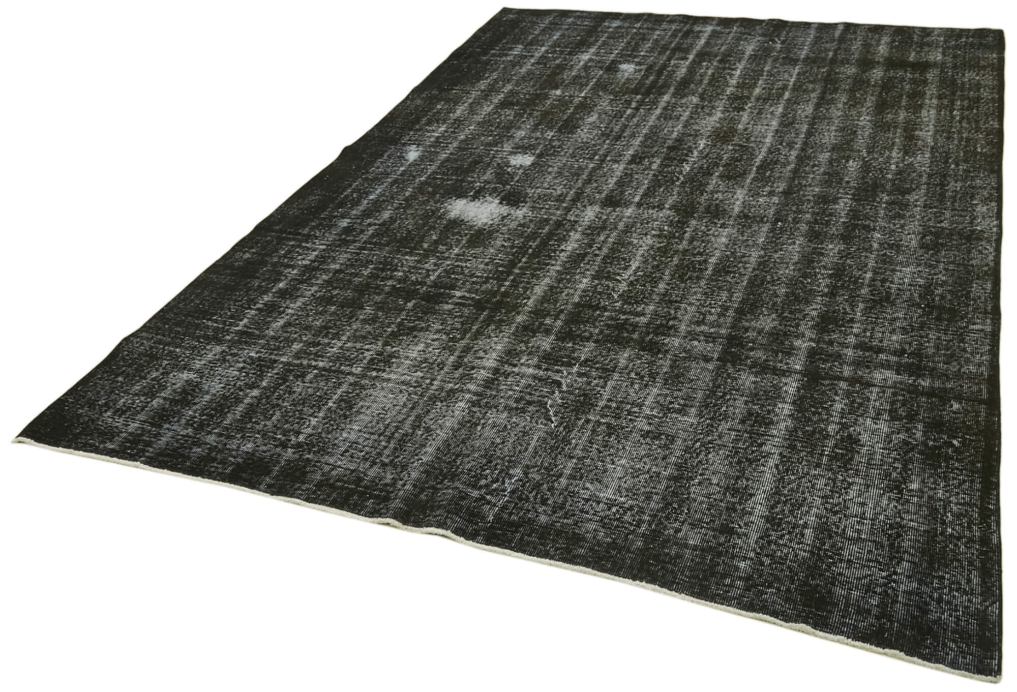 6 x 10 Black Overdyed Rug - 5973