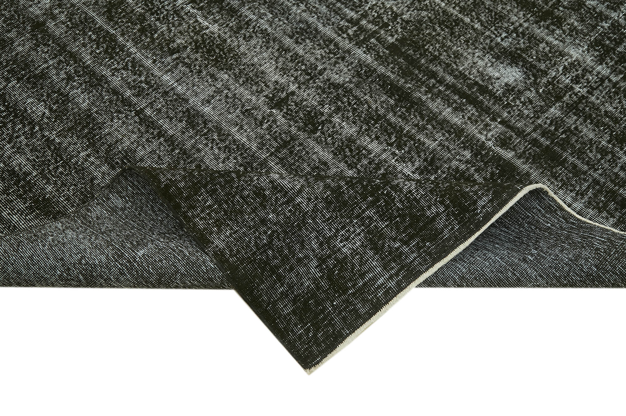 6 x 10 Black Overdyed Rug - 5973