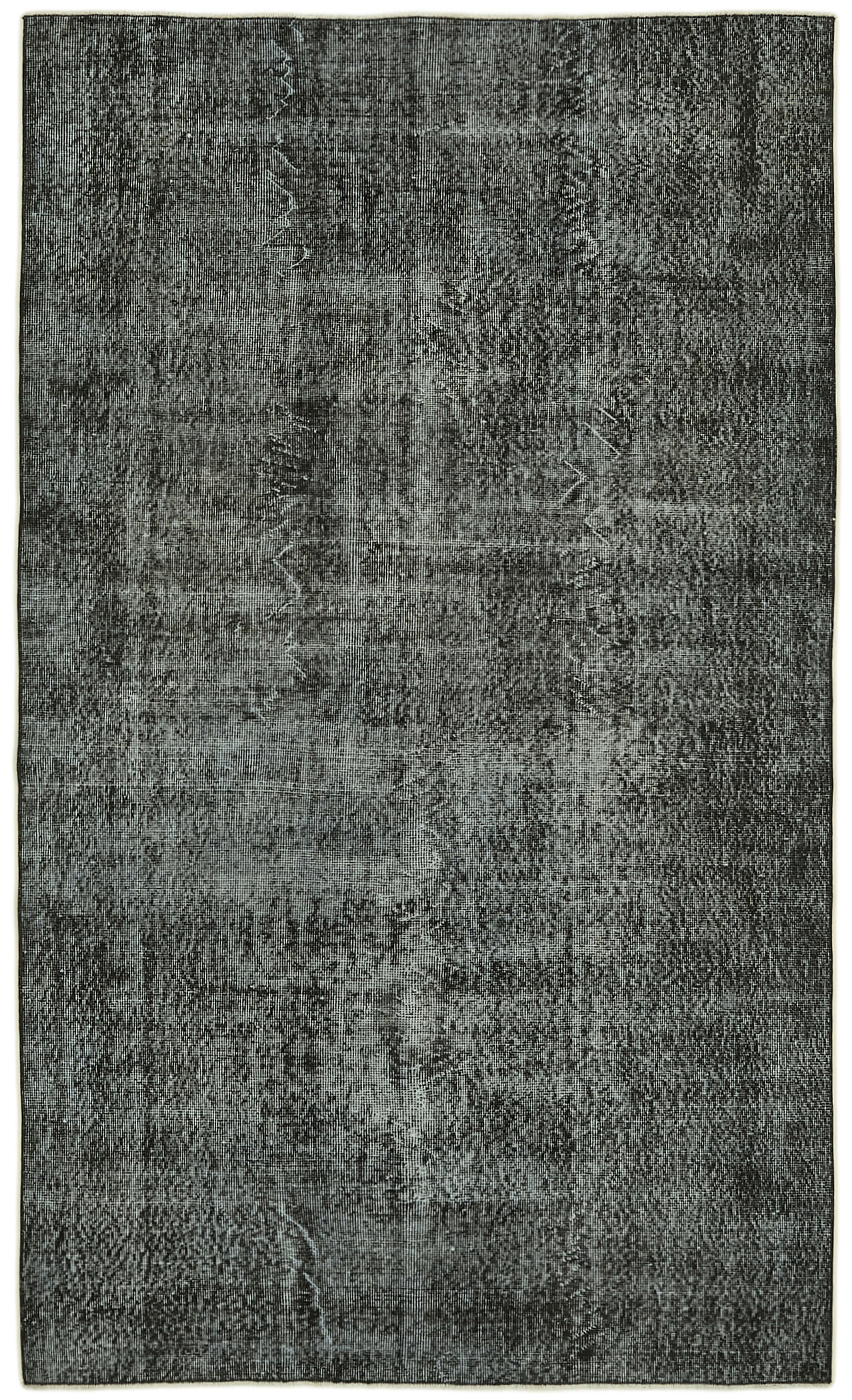 5 x 9 Black Overdyed Rug - 5974