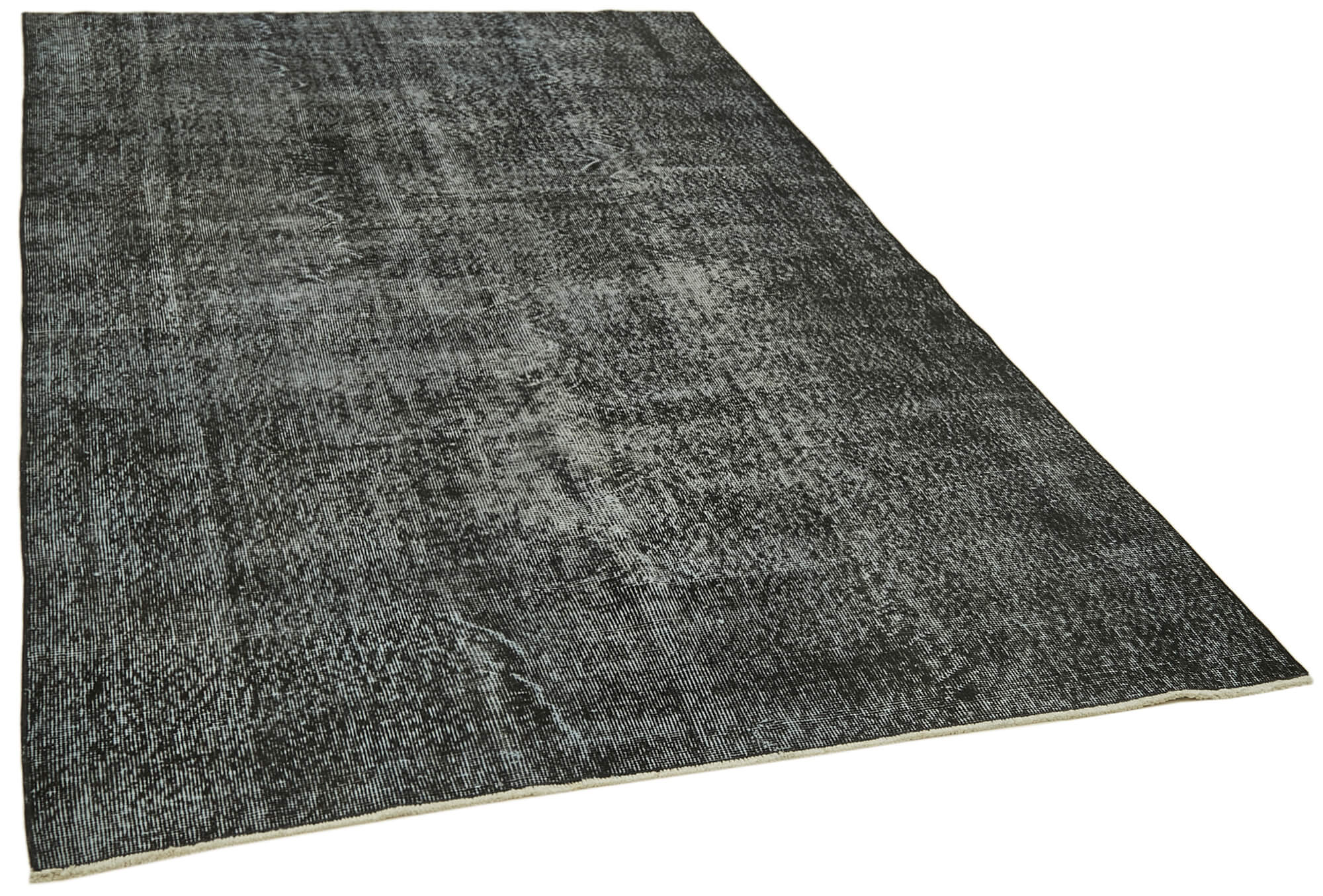 5 x 9 Black Overdyed Rug - 5974