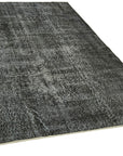 5 x 9 Black Overdyed Rug - 5974