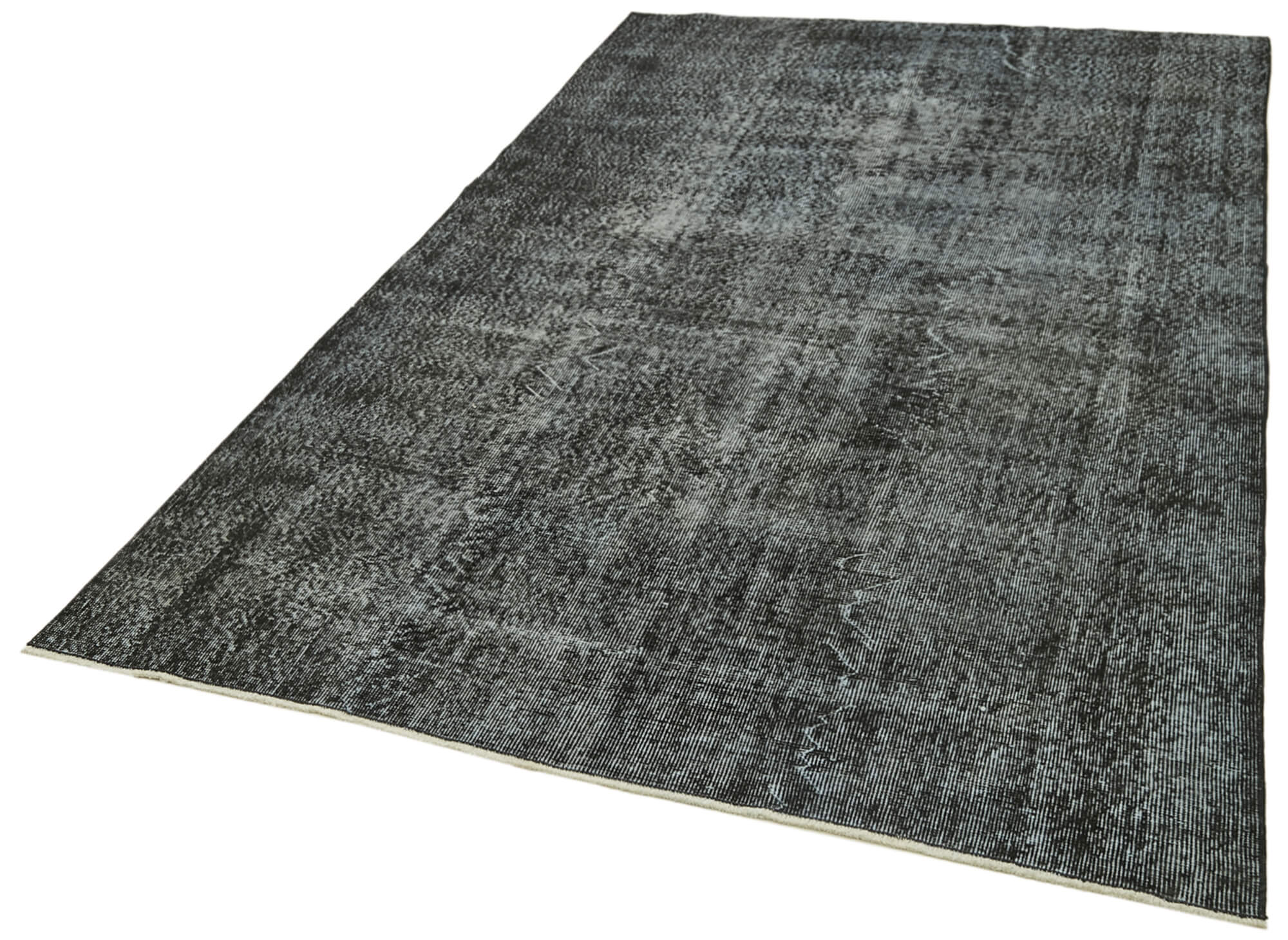 5 x 9 Black Overdyed Rug - 5974