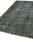 5 x 9 Black Overdyed Rug - 5974