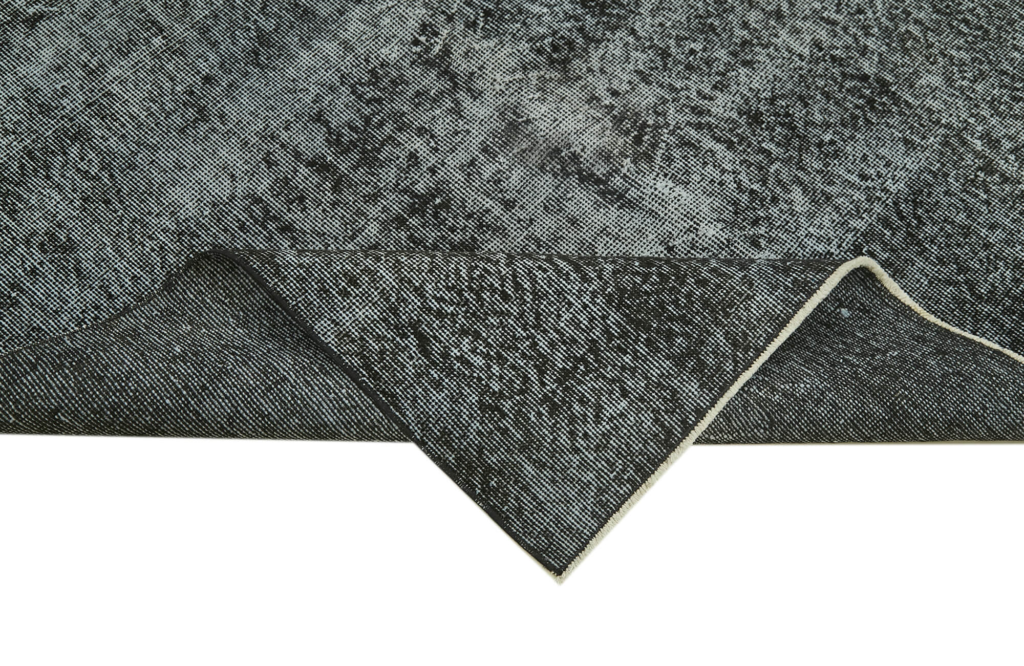 5 x 9 Black Overdyed Rug - 5974