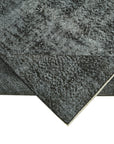 5 x 9 Black Overdyed Rug - 5974